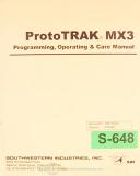Southwestern Industries-Southwestern Industries MX3, ProtoTrak Programming Operations and Care Manual-MX3-ProtoTrak-01